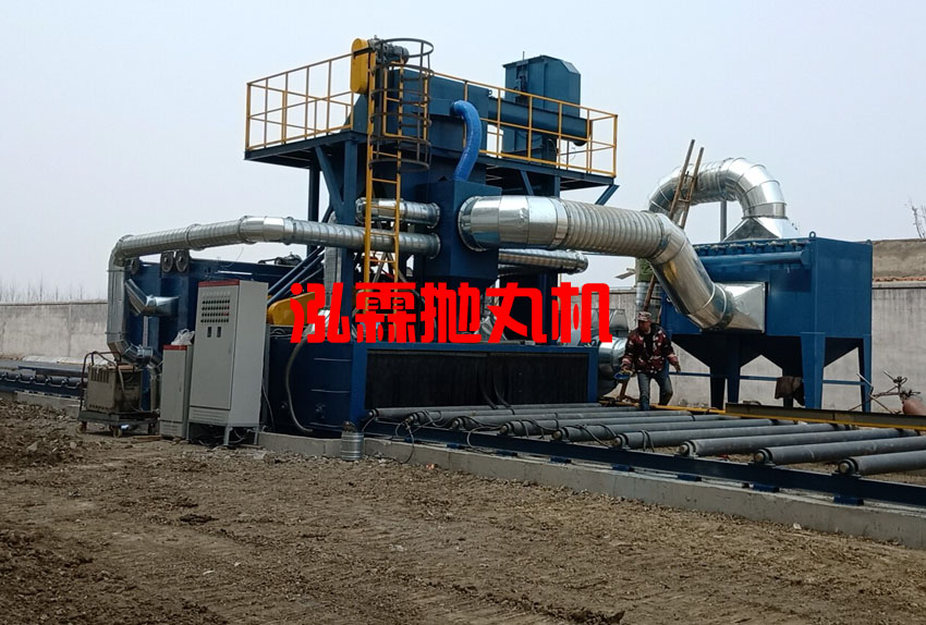 鋼板拋丸機現場使用圖片